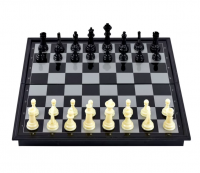 Шахматы-шашки магнитные пластиковые с доской (36 см)