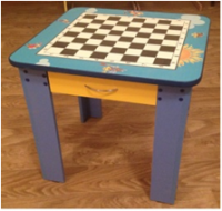 Стол Шахматный, нерегулируемый, с ящикомразмер: 600*600*600мм